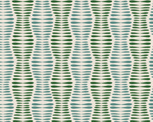 Load image into Gallery viewer, Dark green and light green mirrored leaves forming alternating graduated stripes.
