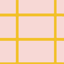 Load image into Gallery viewer, Pale pink rectangles on a yellow background.
