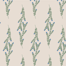 Load image into Gallery viewer, Blue flowered vines on a neutral background.
