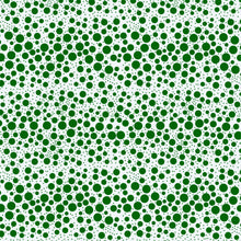 Load image into Gallery viewer, Green dots of various sizes on a pale blue background
