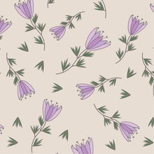 Load image into Gallery viewer, Delicate tulips with gradient lavender petals scattered on a neutral background.
