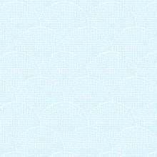 Load image into Gallery viewer, pale blue squares aligned in a repeating scallop pattern

