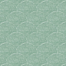 Load image into Gallery viewer, sage green squares aligned in a repeating scallop pattern
